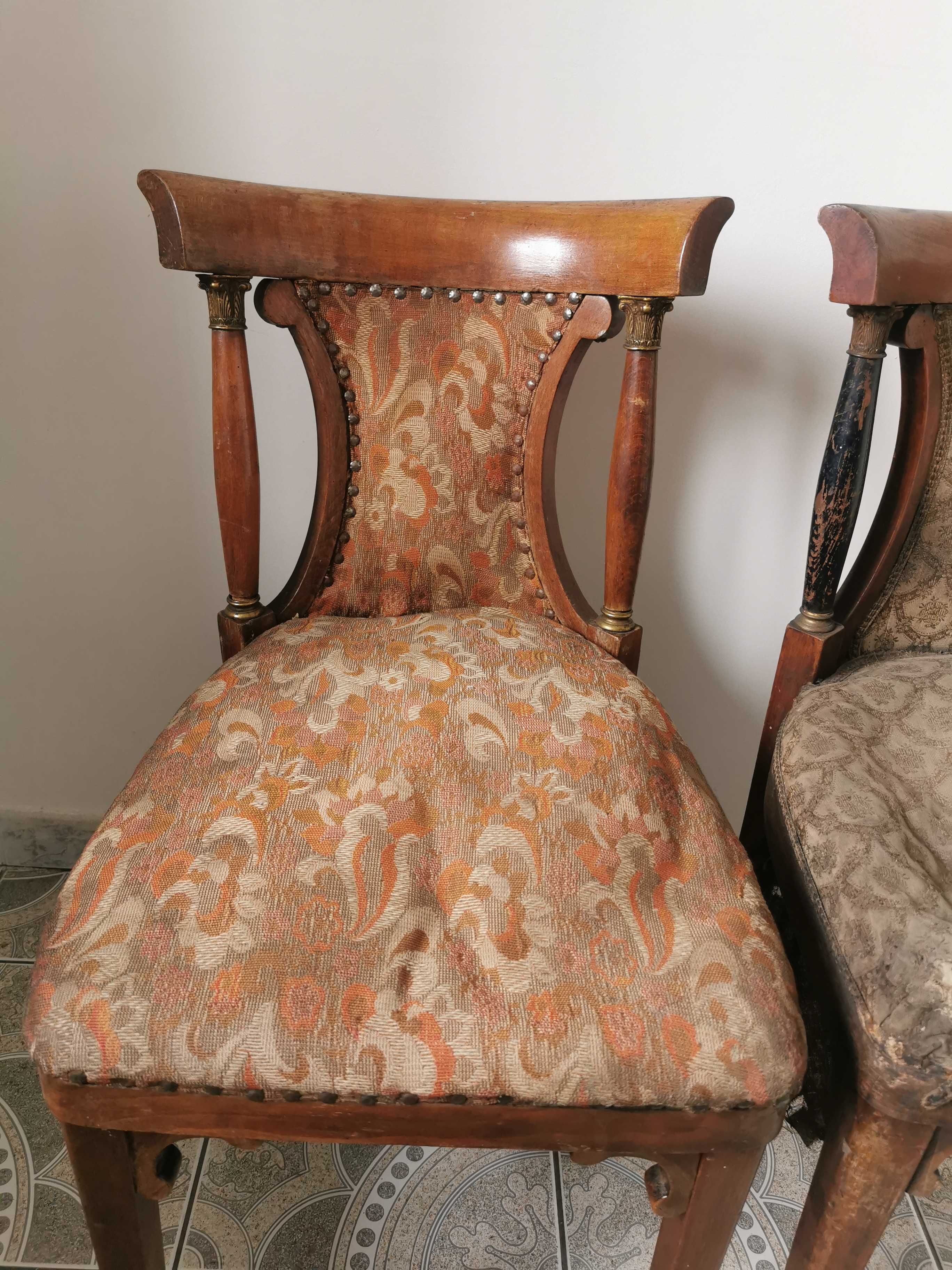 Krzesła antyk pałacowe od 200 lat w oryginalnym stanie