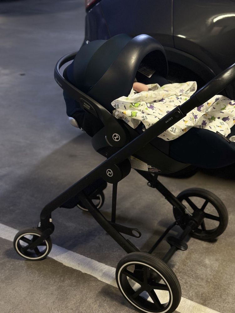 Коляска с автокреслом с базой и прогулкой  cybex balos s 4 в 1