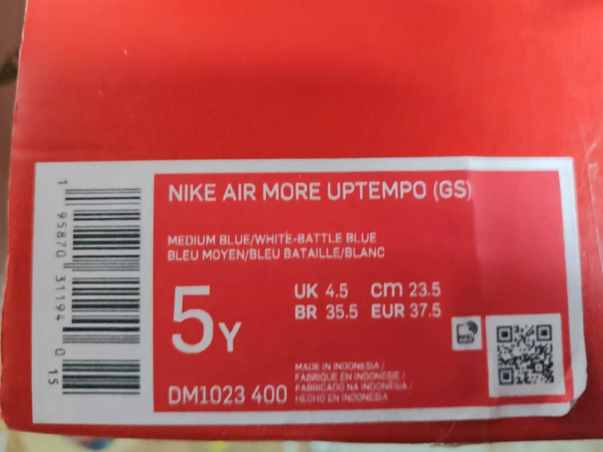 Nike Air More Uptempo UNC 5Y (37.5) – Rzadki model!