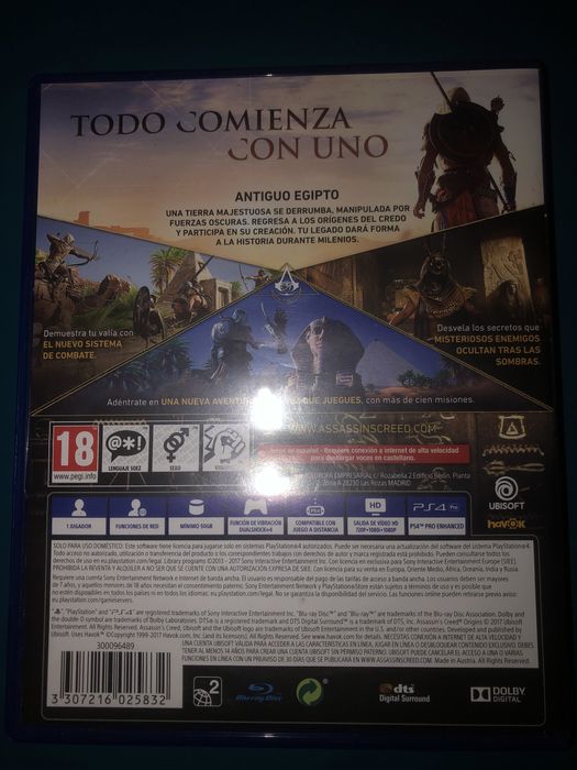 Assassins Creed Origins PS4.