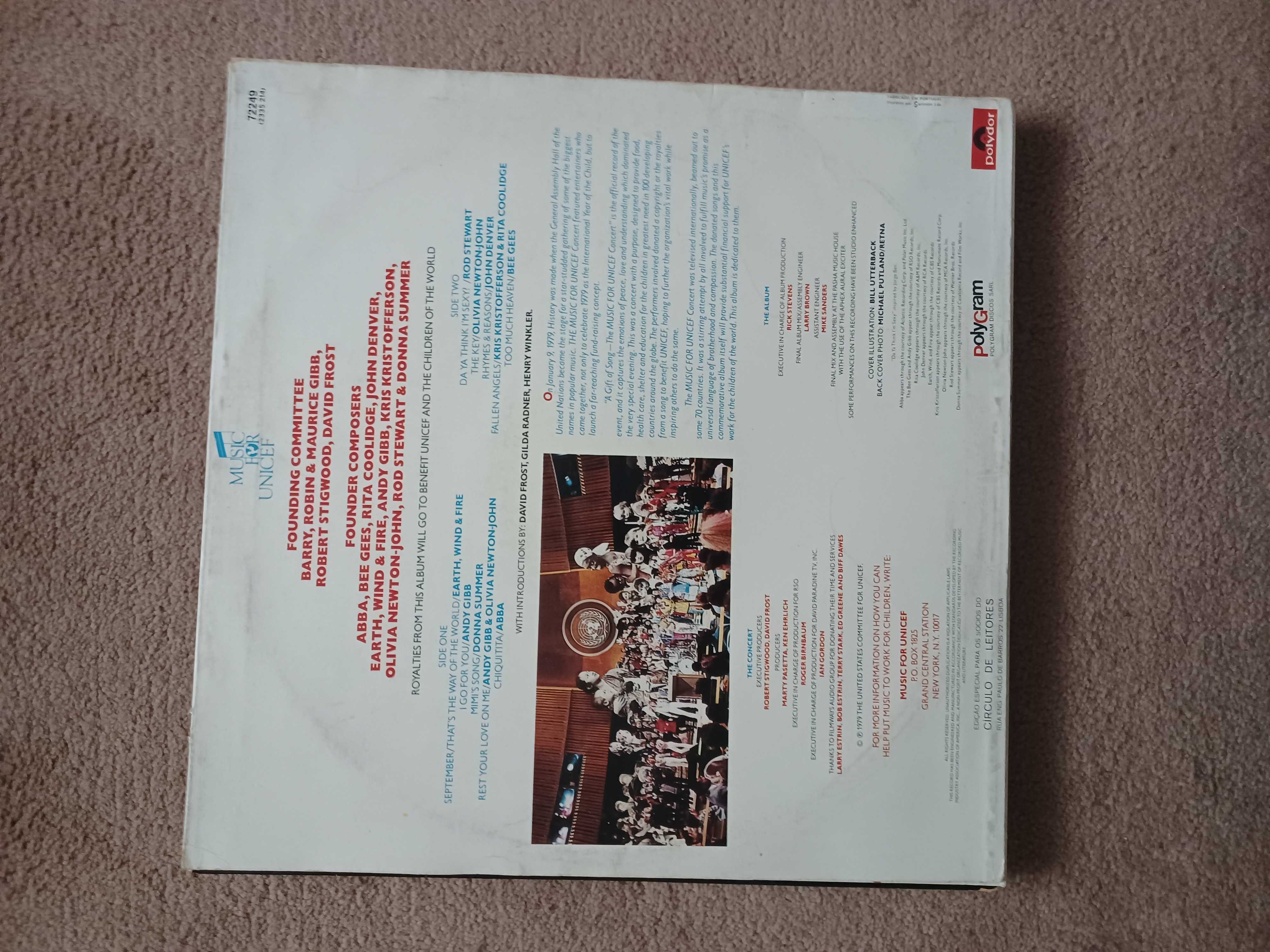 Vinil LP The Music For Unicef Concert