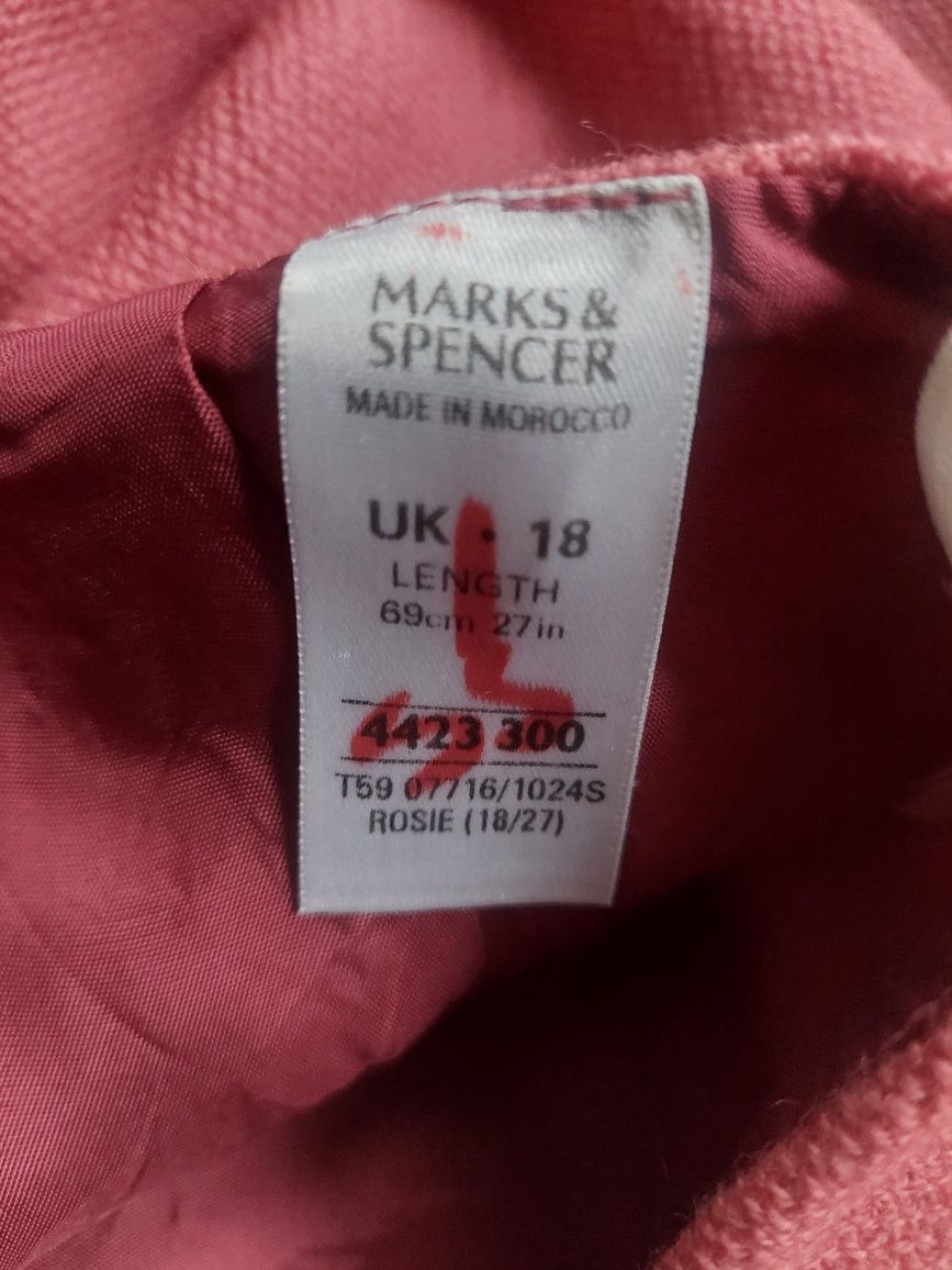 M & S  spódnica damska premium elegant wool r Plus Size XXL