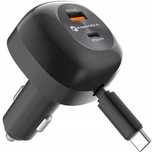 Ładowarka samochodowa USB C + USB PD QC4.0 SFC2.0 3A 75W SAMSUNG Apple