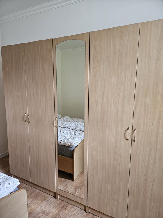 Zestaw mebli * sypialnia* łóżko, szafa,komoda * styl skandynawski* dąb