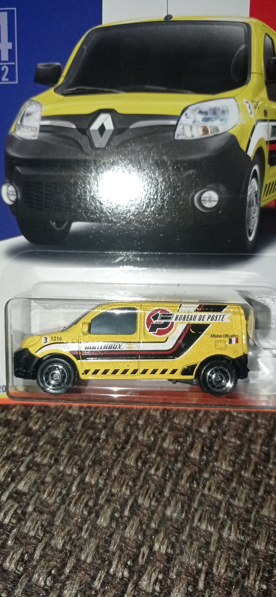 Matchbox Renault Kangoo Express długa karta auto samochód resorak