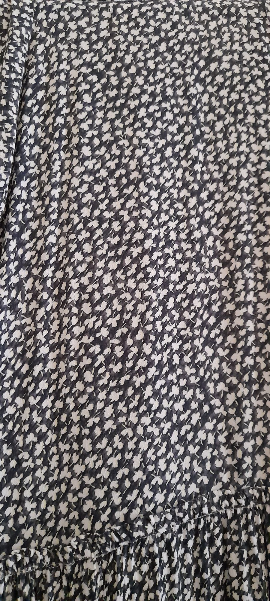 Vestido comprido slowlove preto e branco