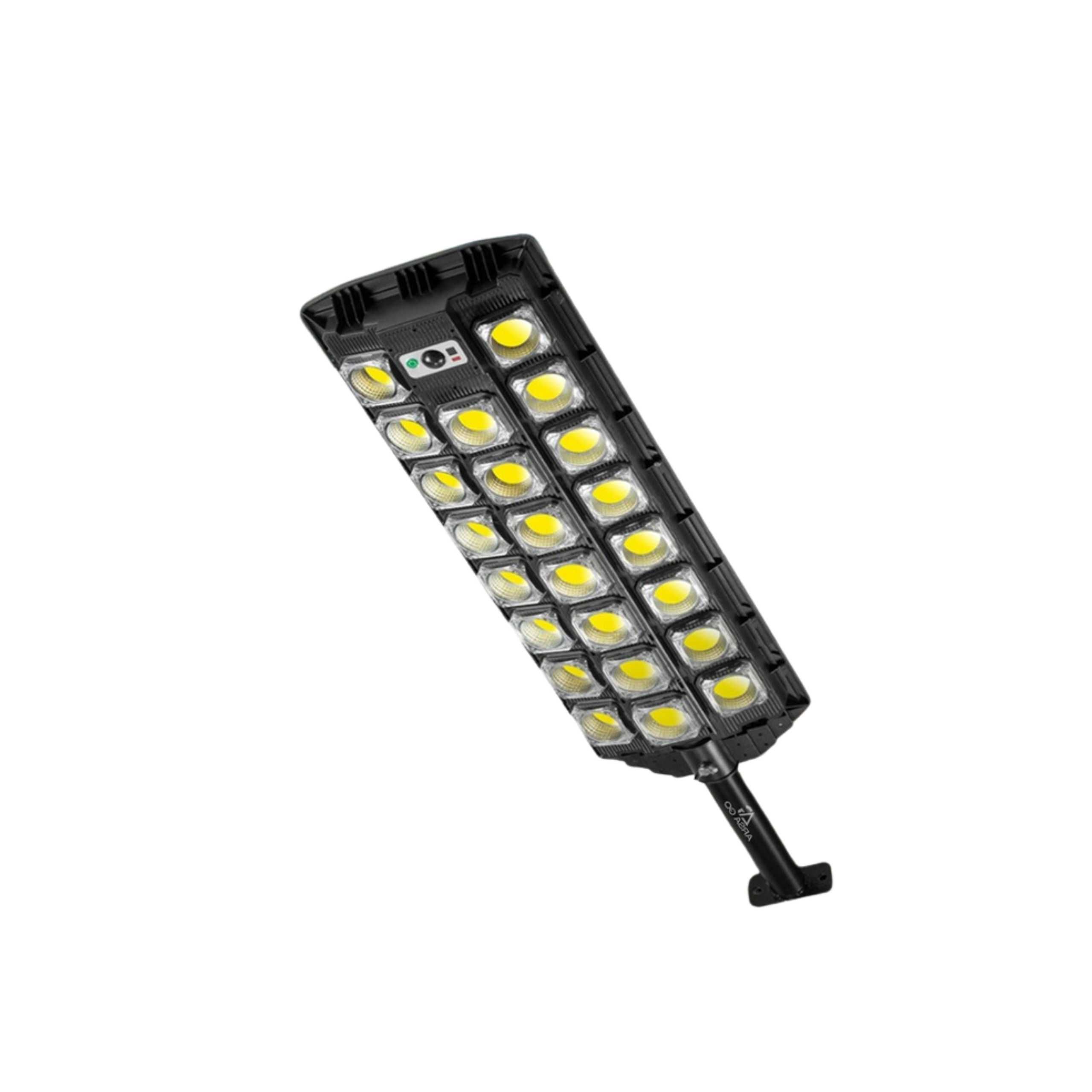 Lampa Solarna Ogrodowa Mocna 2200W Czujnik Ruchu i Zmierzchu + Pilot