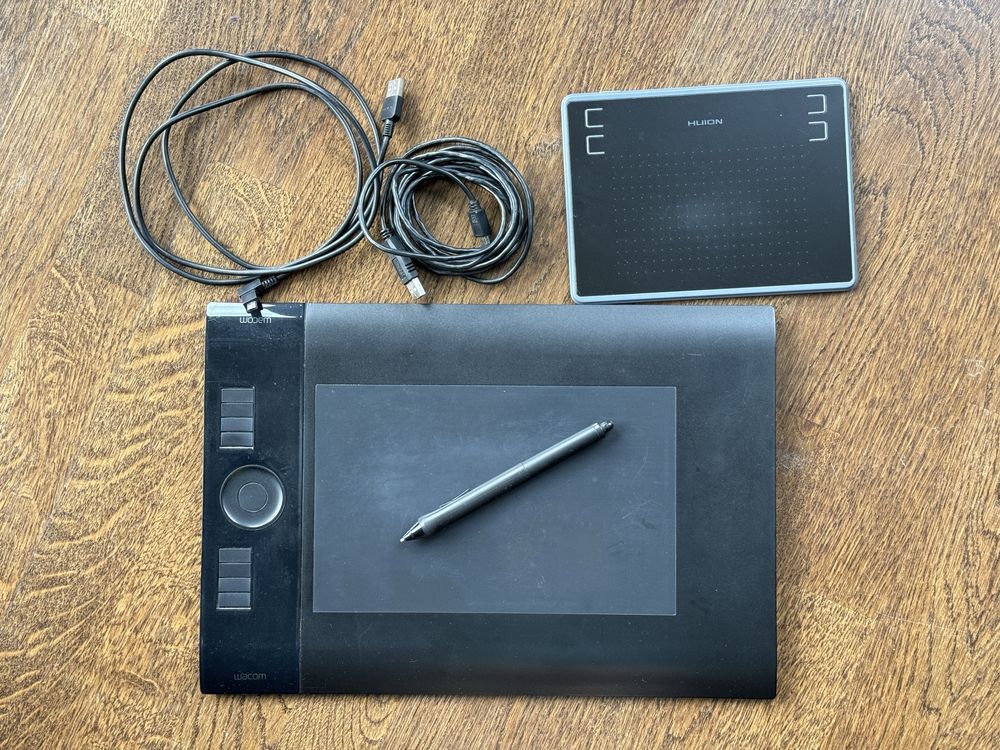 Tablet graficzny Wacom intuos 4 uszkodzony + Huion inspiroy