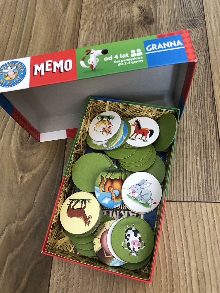 Zestaw 2 gier - Memo Granna i edukacyjna Montessori dla 4-5 latka