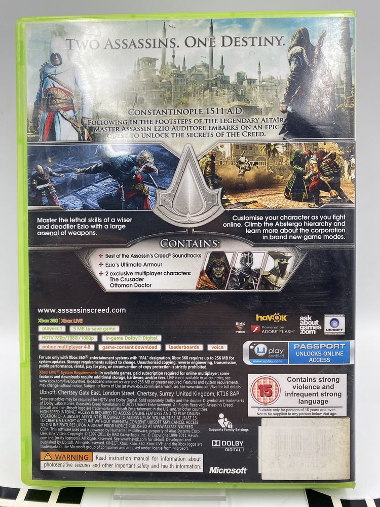 Assassins Creed Revelations Xbox 360 Gwarancja
