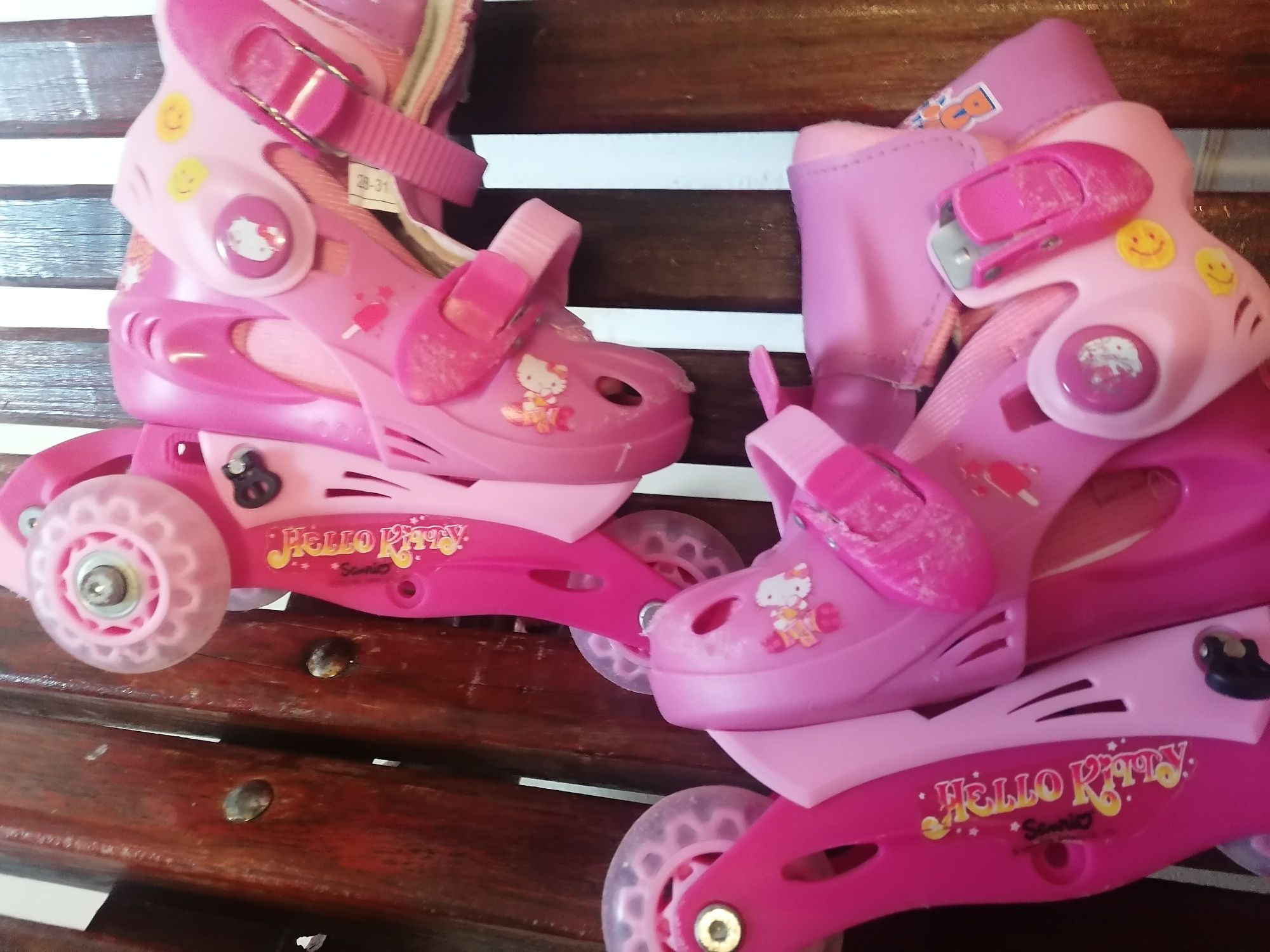 Patins infantil, com três rodas