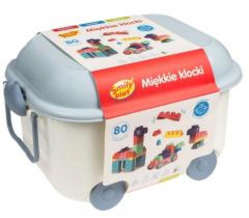 Klocki miękkie 80el pudełko,278x383 mm