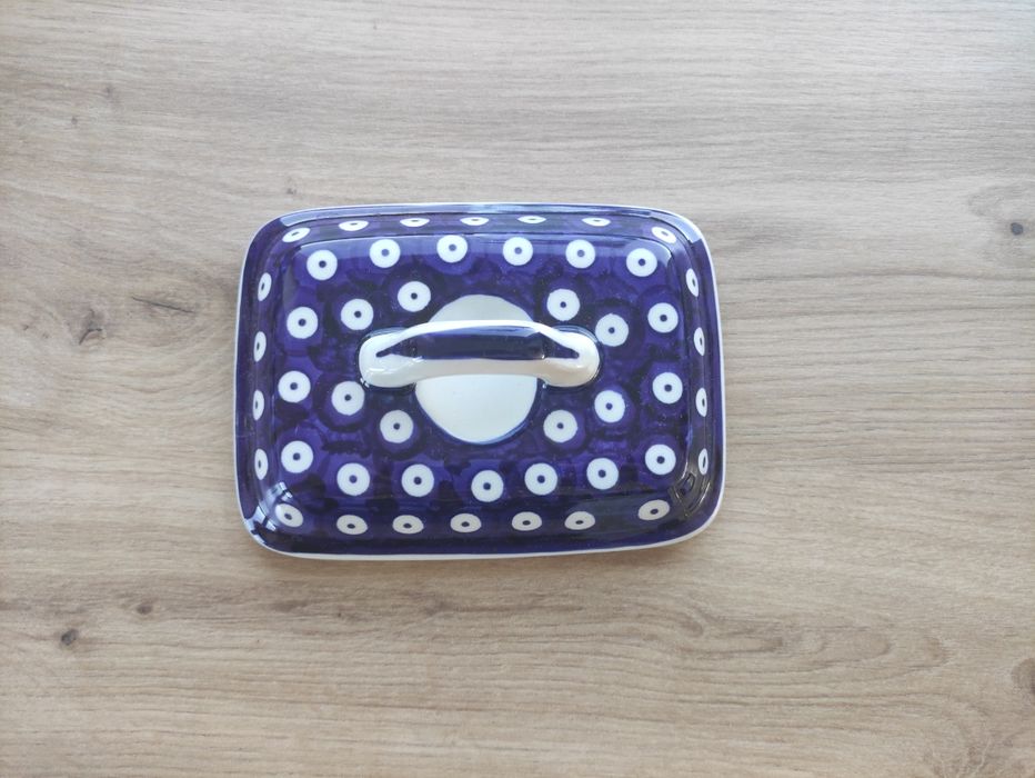 Pokrywka maselniczka Bolesławiec ceramika