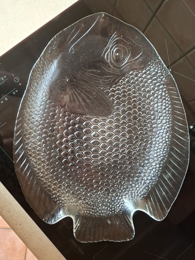 Talerze komplet ryby prl
