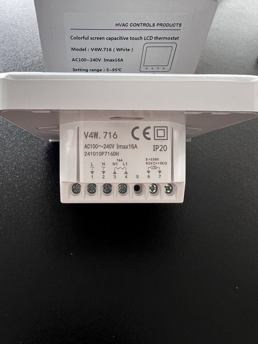 Кімнатний термостат терморегулятор з WIFI