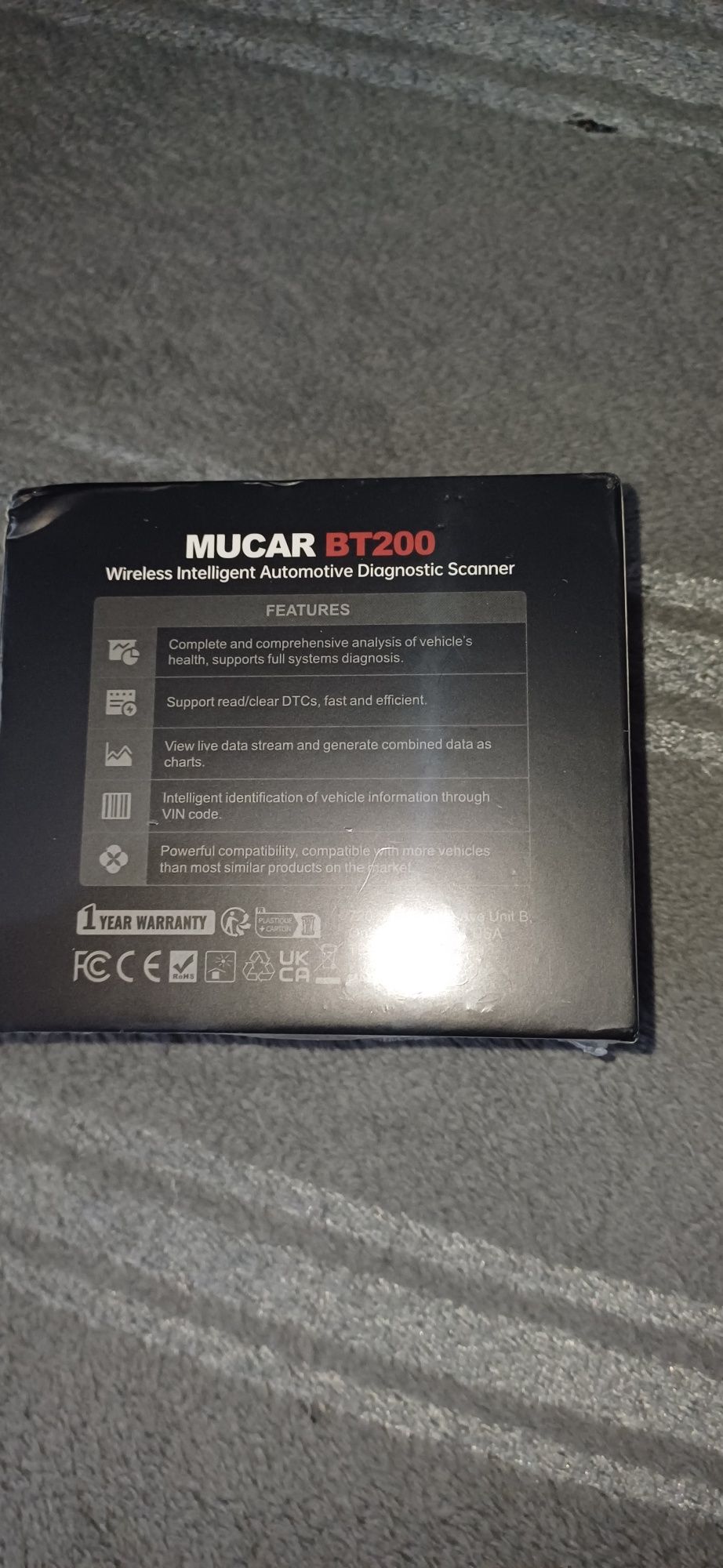 Mucar BT200 PRO, komputer diagnostyczny OBD2  NOWY