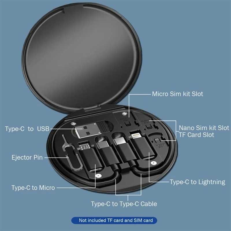 Kit de Adaptadores de Carregamento para Telemóveis