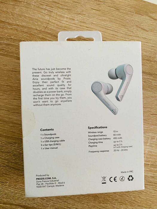 Auriculares Sem Fios | Prozis Airia (Bluetooth) | Negociável