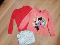 Dwie bluzeczki H&M, Girl2Girl 116 + gratis golf C&A