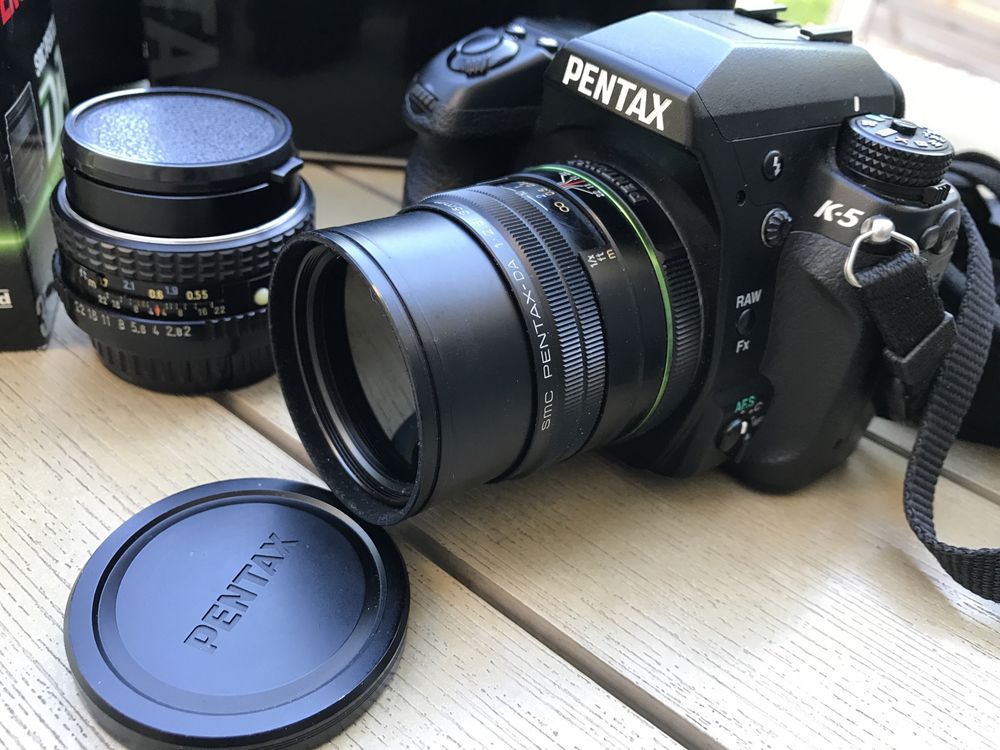 Lustrzanka Pentax K5 zestaw