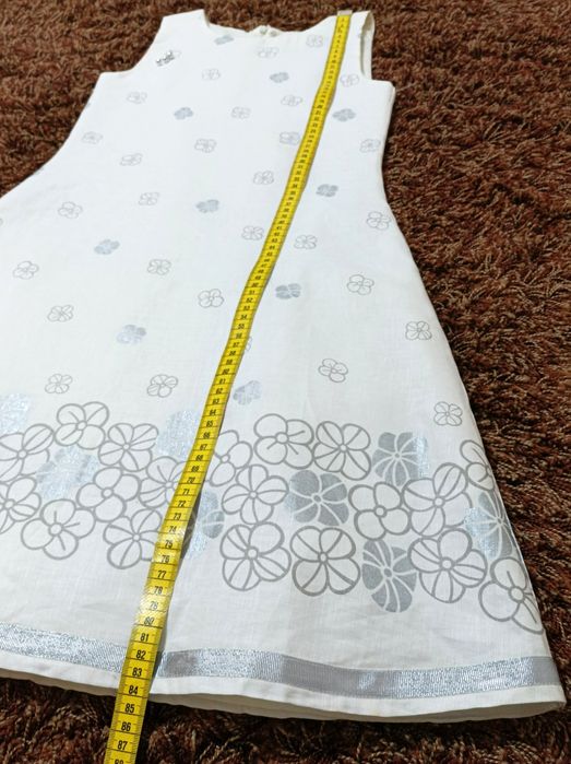 Vestido de Cerimónia em Linho para Menina (Novo - 8 anos)