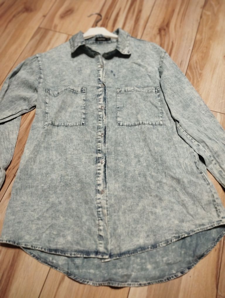 Koszula jeansowa oversize S/M cienka