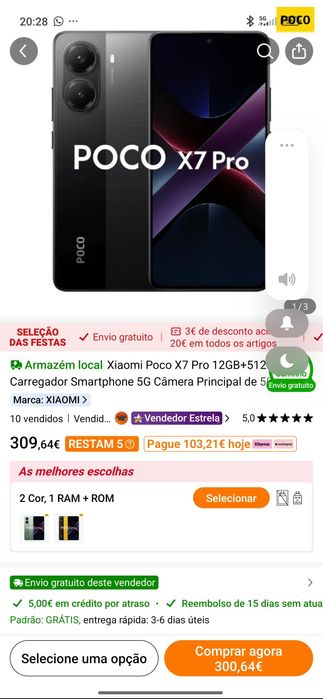 Xiaomi poco x7 pro novo