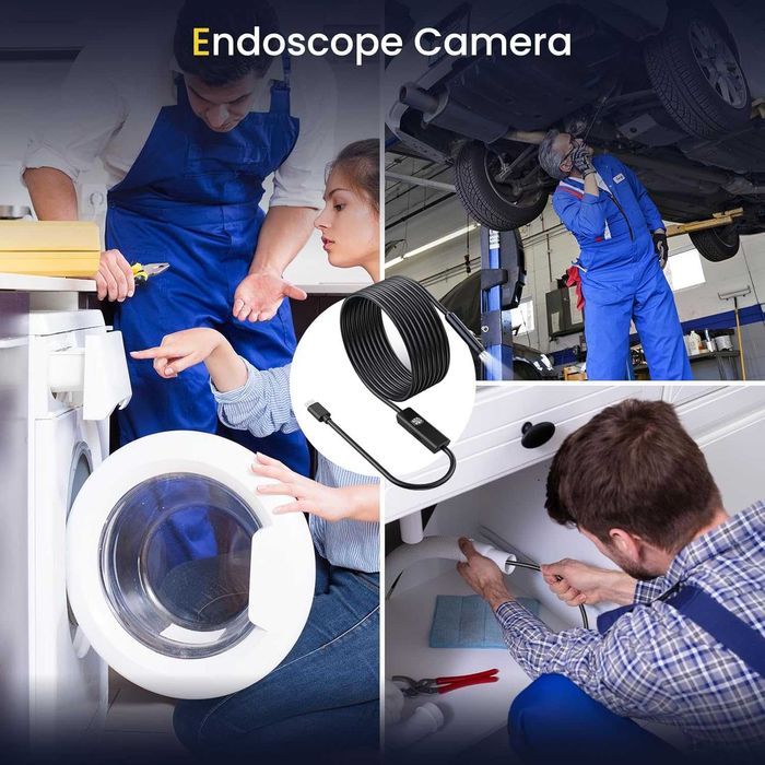 FORKODA – Kamera inspekcyjna Endoskop 1920 HD z kablem 5 m