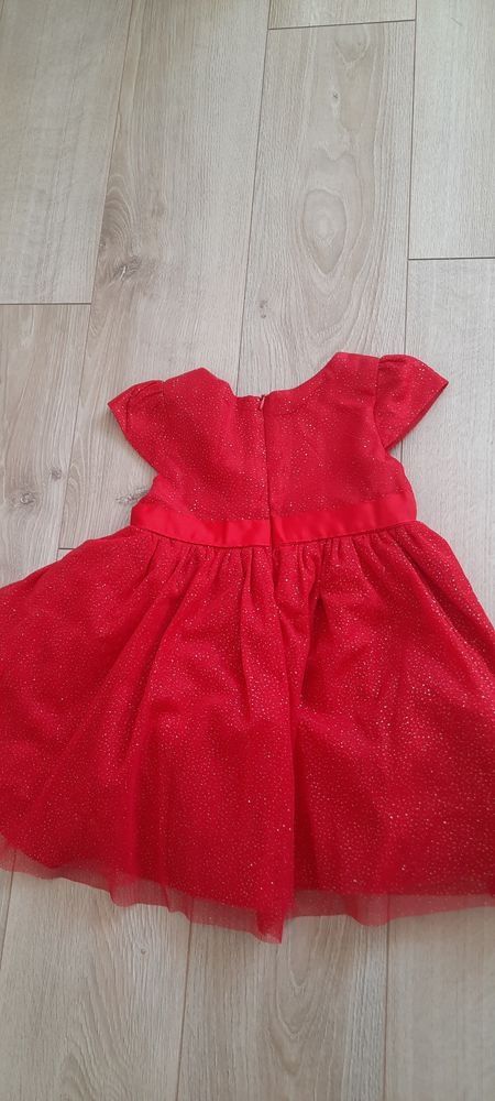 Sukienka 86 śliczna czerwona