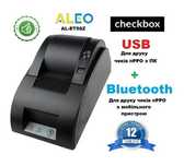 Чековий принтер Bluetooth+USB ПРРО Checkbox ЧекБокс Касовий апарат 1с