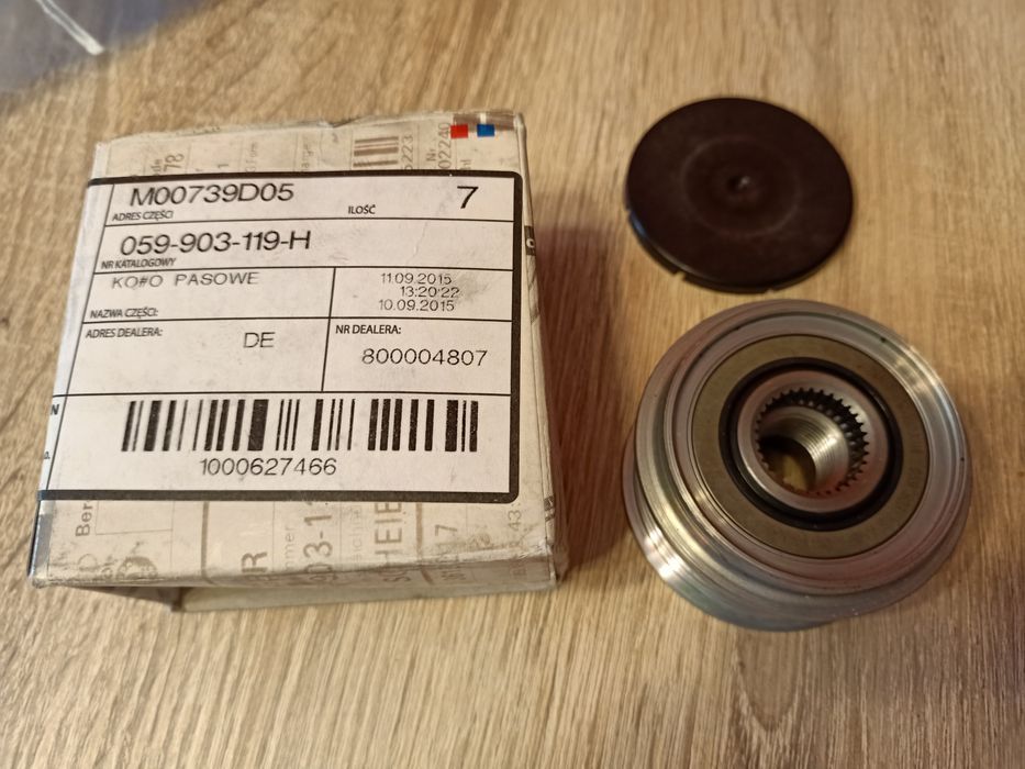 Sprzęgło alternatora audi 0.5.9-9.0.3-1.1.9h
