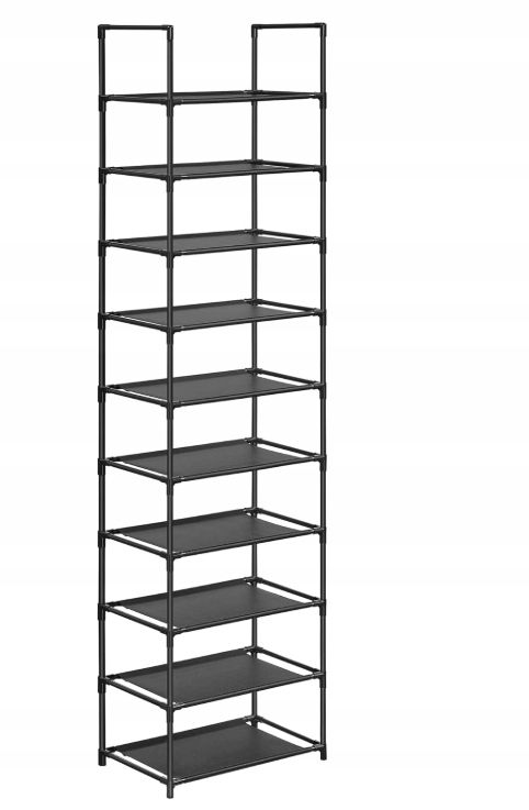SONGMICS Półka na buty, 10-poziomowy 28 x 45 x 173 cm LSH010B02