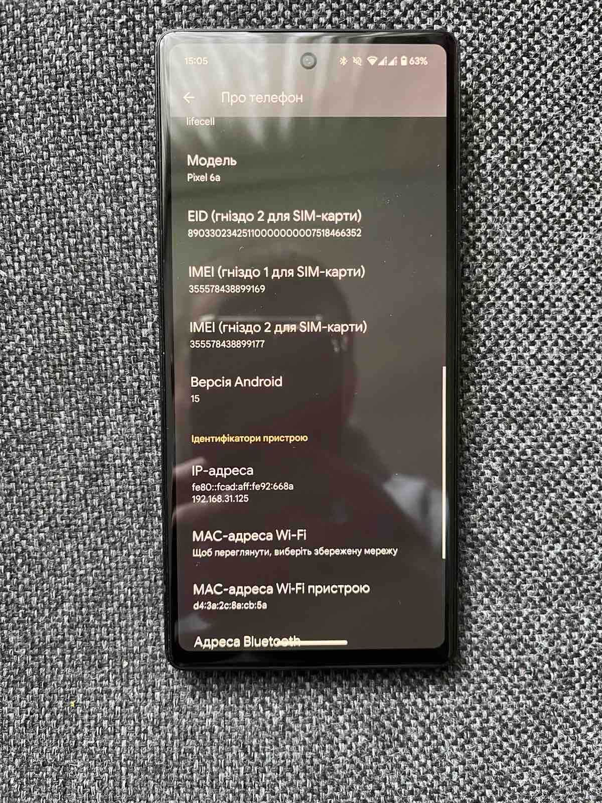 Google pixel 6a 6/128 obsidian neverlock