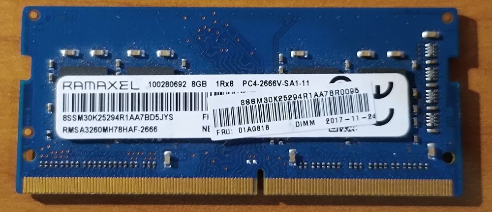 DDR4 8GB PC4-2666V 2666MHz sodimm pojedyncza kość