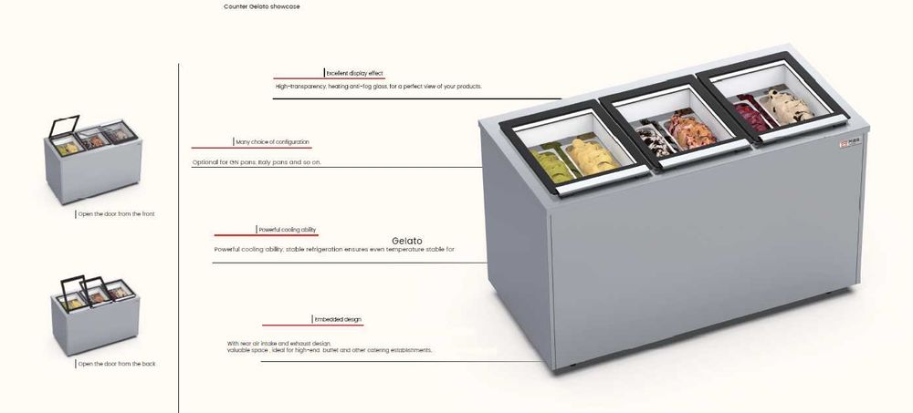 Witryna , konserwator do lodów K6