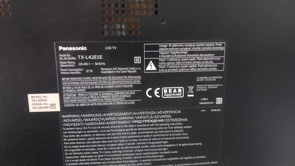 Panasonic 42cale TX-L42E5E