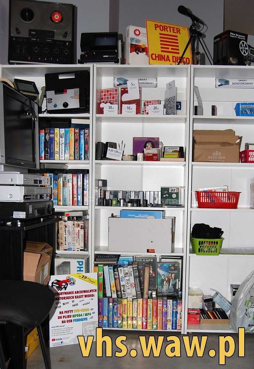 Przegrywanie kaset wideo VHS, audio, skanowanie zdjęć - cała Polska