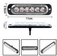 Стробоскоп 6 LED с пультом 12-24V, 4шт білий колір