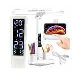 Smart Lampka Na Biurko Biurkowa Led Dzieci Organizer Lcd Godzina