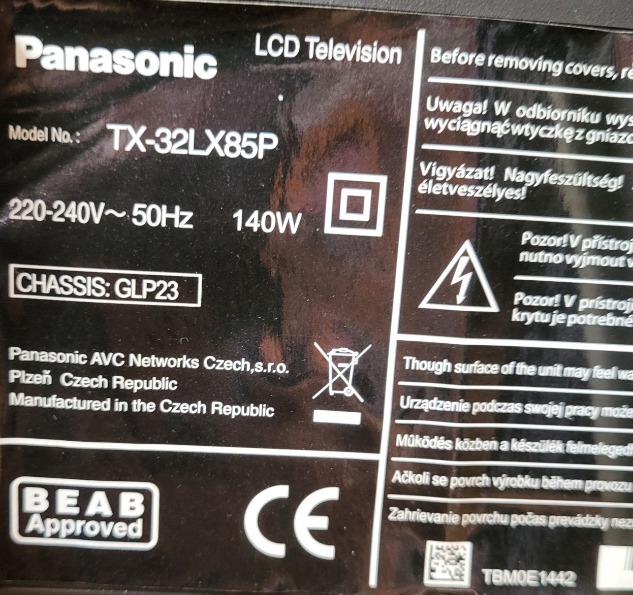 Telewizor Panasonic TX-32LX85P