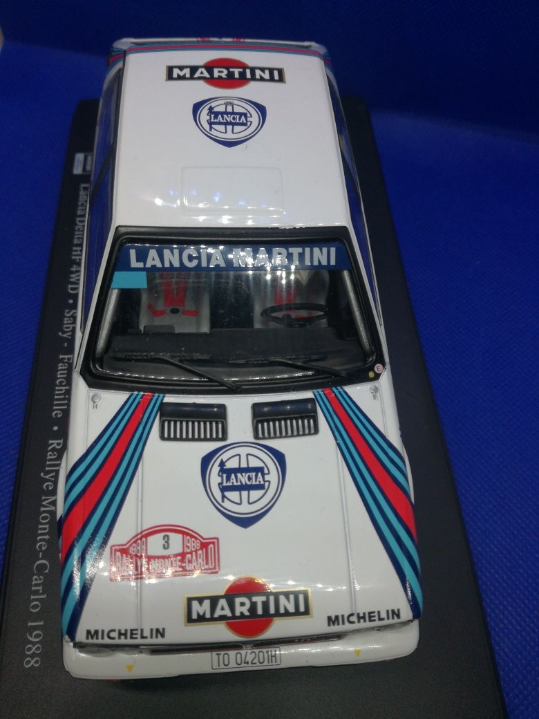 N. 140 Miniatura escala 1/28 Lancia Delta Bruno Saby RMC 1988