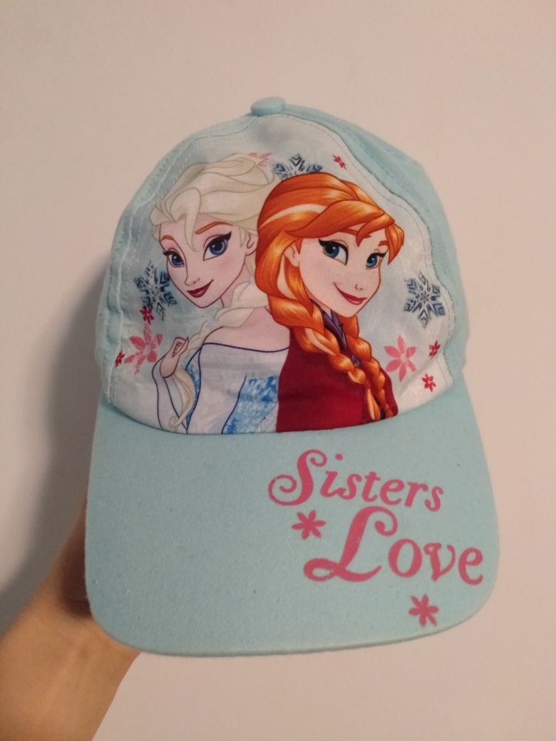 Czapka z daszkiem kraina lodu Frozen Elsa Turkusowa niebieska