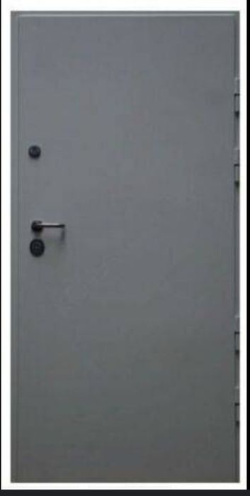 Drzwi metalowe 80 cm szare