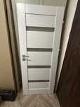 Dzrwi nowe 80cm biale szklo