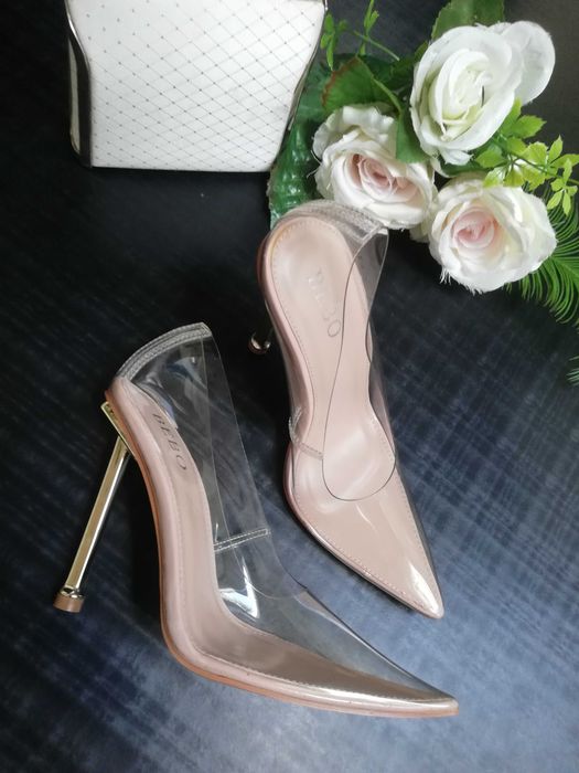 Piękne transparentne szpiki Bebo rozm. 35 Nowe