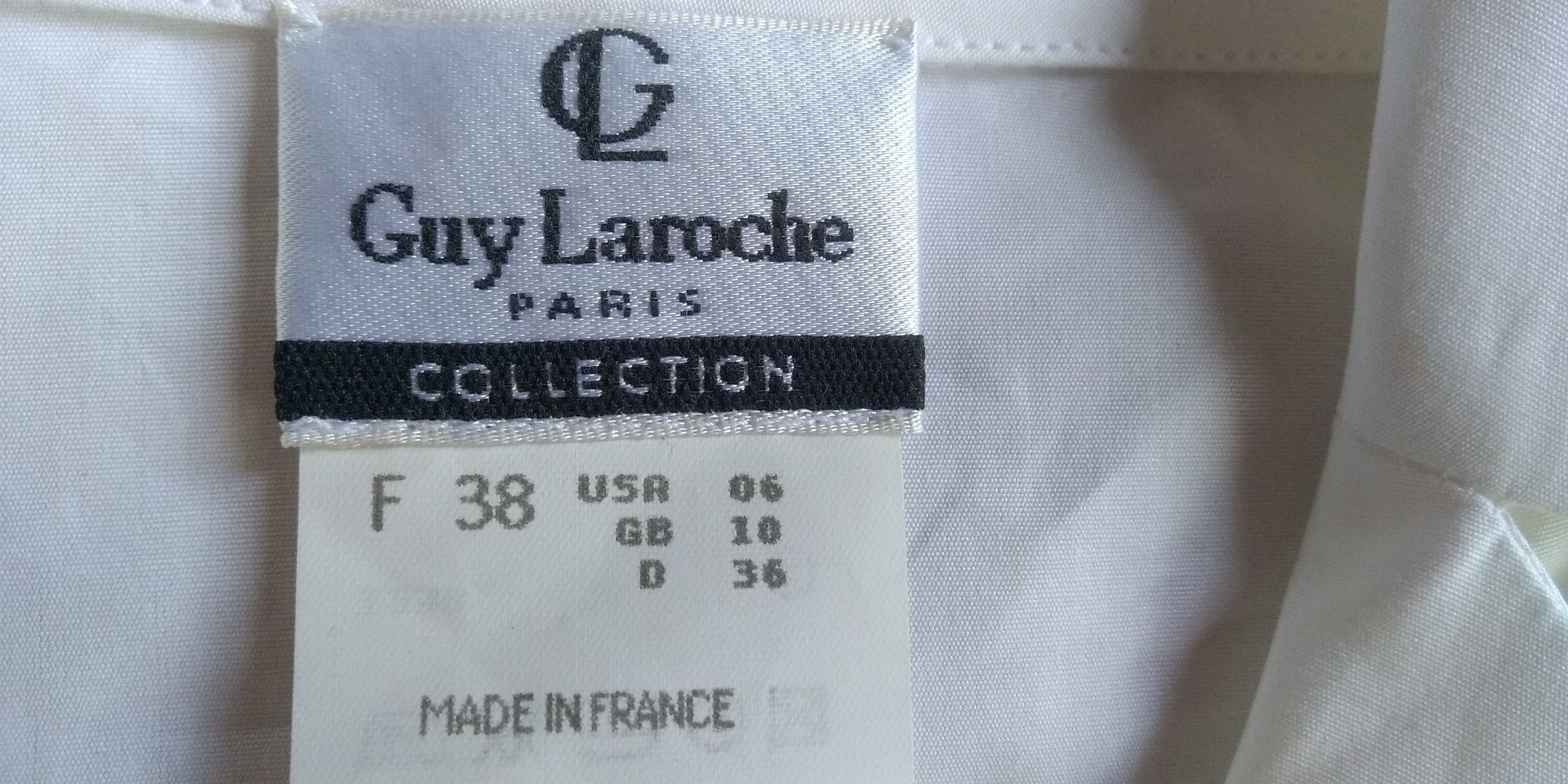 Красивая белая блузка Guy Laroche Paris