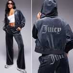 Велюровий костюм Juicy Couture оригінал сірий, оверсайз Xs, S, М