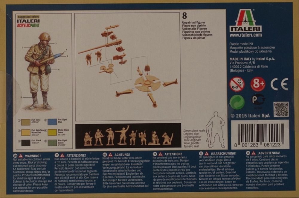 Model do sklejania Italeri 6122  90/53 Gun with Crew 1:72