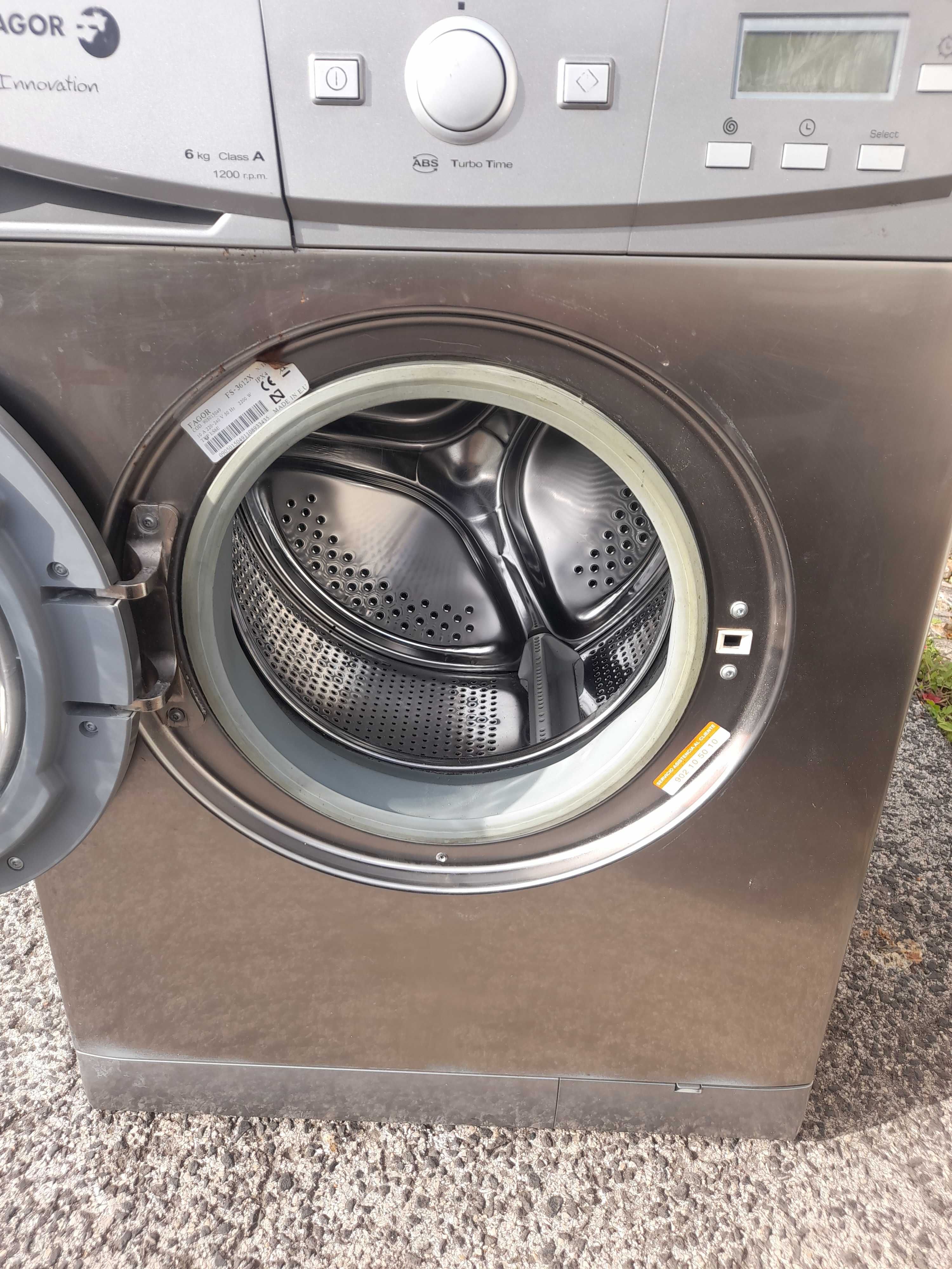 maquina de roupa fagor lava e seca 1200 rpm 6 quilos exelente estado