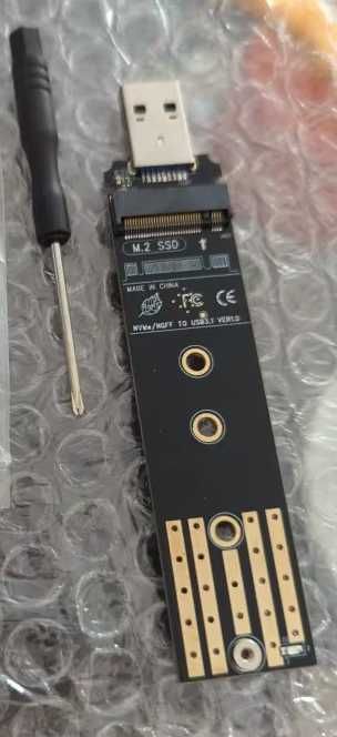 Адаптер M.2 NVME/NGFF SATA SSD to USB 3.1 на чипе RTL9210B переходник